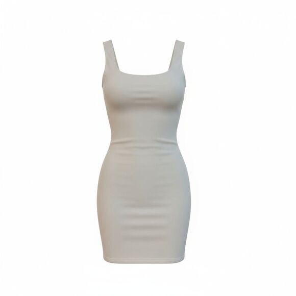 White Bodycon Mini Dress - Picture 4 of 9